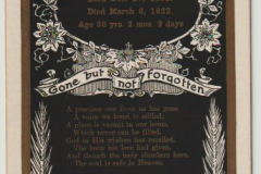 Allison Barclay Funeral Card