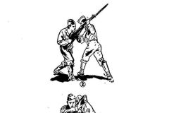 Illustration of bayonet fighting techniques